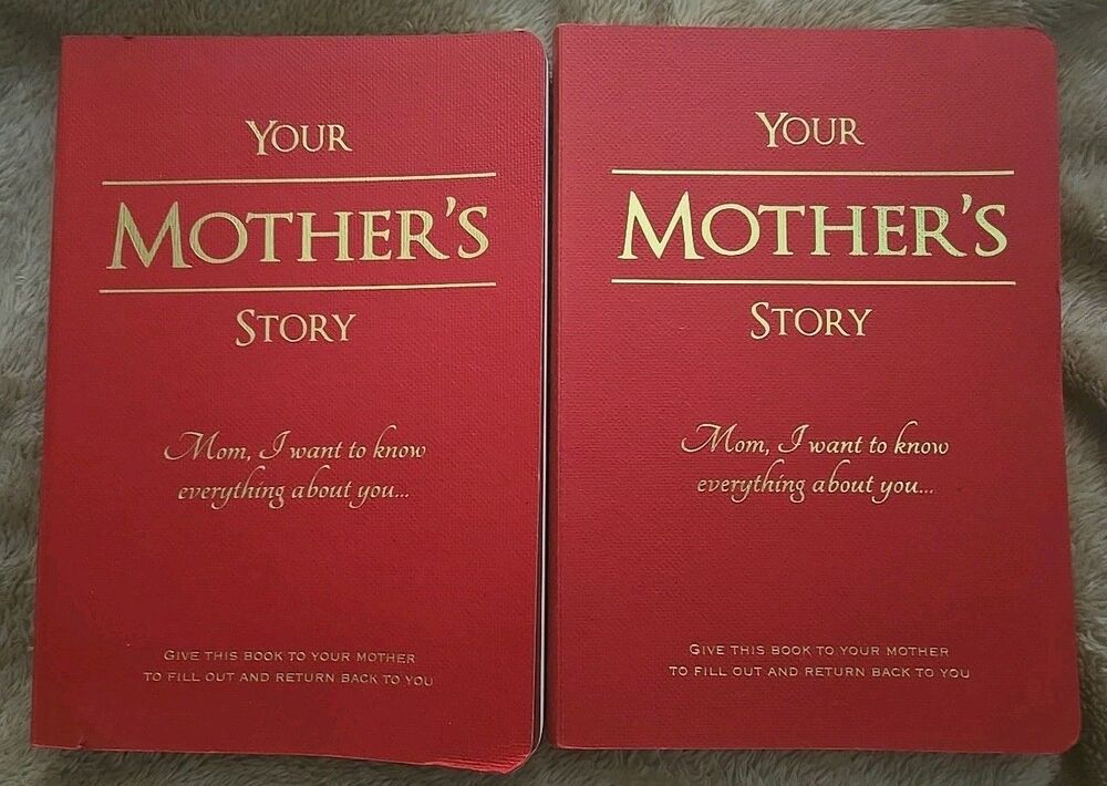 2pc Your Mother's Story Diary Memories Book Parent Grandparent Friend Illness